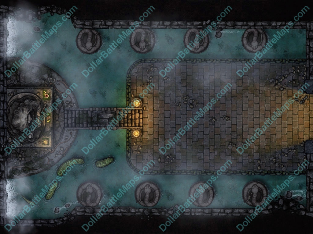 The Snake Lords Chamber Rpg Battlemap